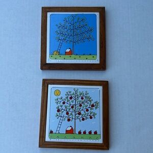 Vintage 1984 Lillian Vernon tiles- Spring and Summer seasons